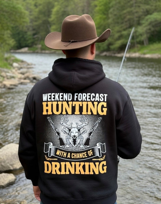BB’s Country - Weekend Forecast Hunting With A Chance Of Drinking Hoodie