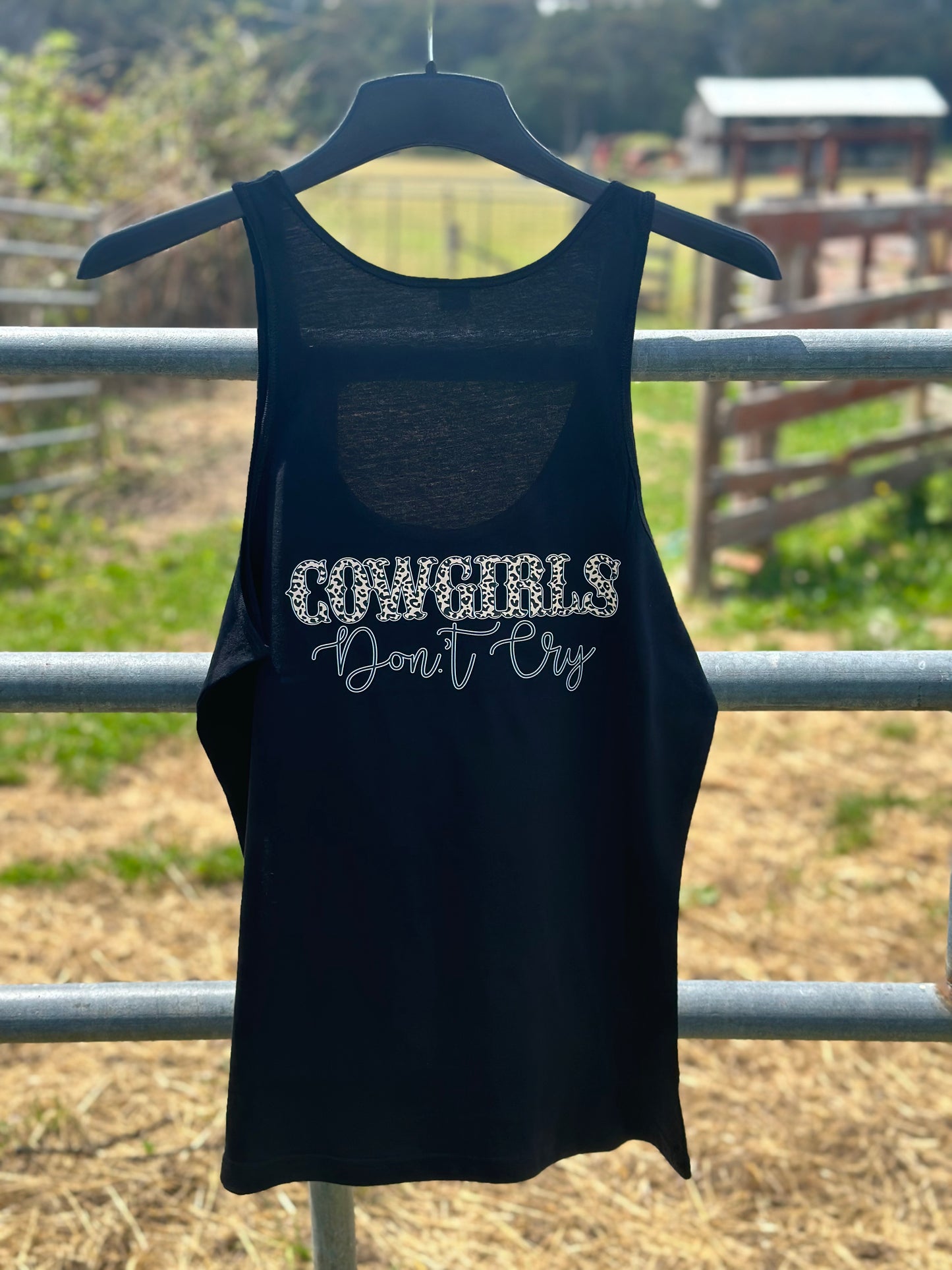 BB’s Country - Cowgirls Don’t Cry Ladies Slim Fit Singlet L