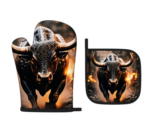 BB’s Country - Bull Oven Mit Set