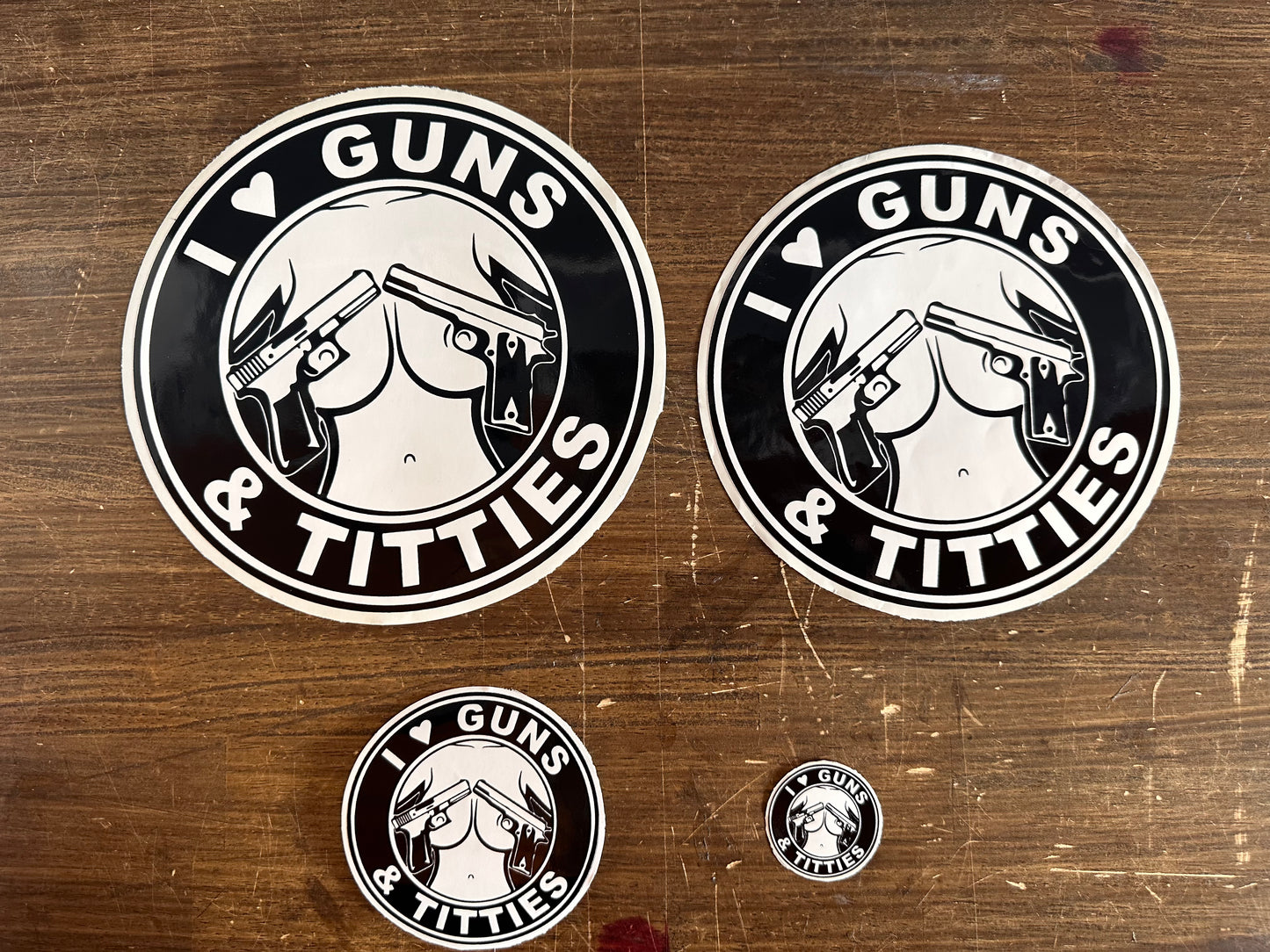 Sticker - I 🖤 Gun’s & Titties