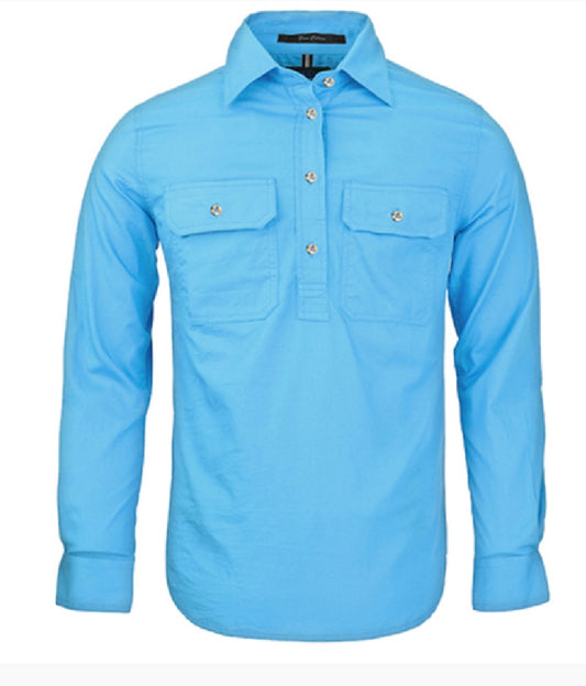 Ritemate - Ladies Cornflour Half Button