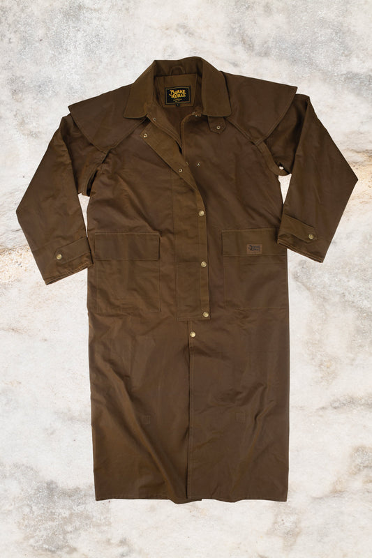 Burke & Wills - Men’s Stockman Long Coat Bronze