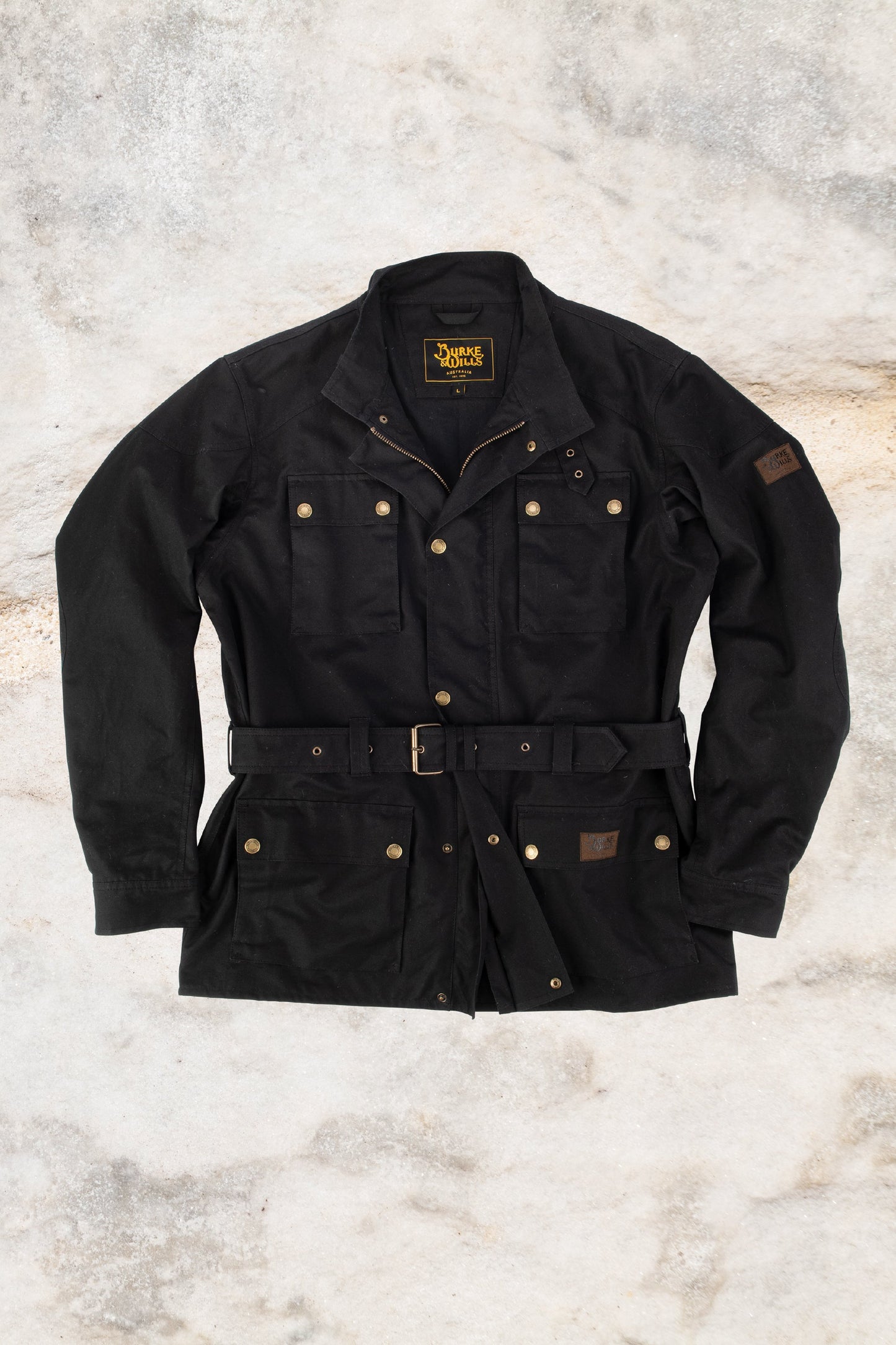 Burke & Wills - Men’s Biker Jacket Black