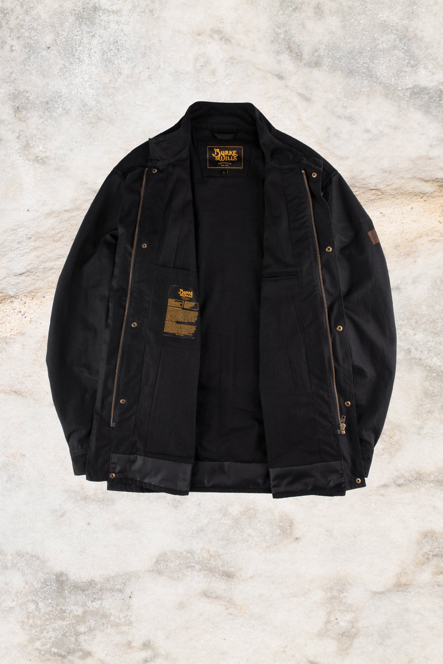 Burke & Wills - Men’s Biker Jacket Black