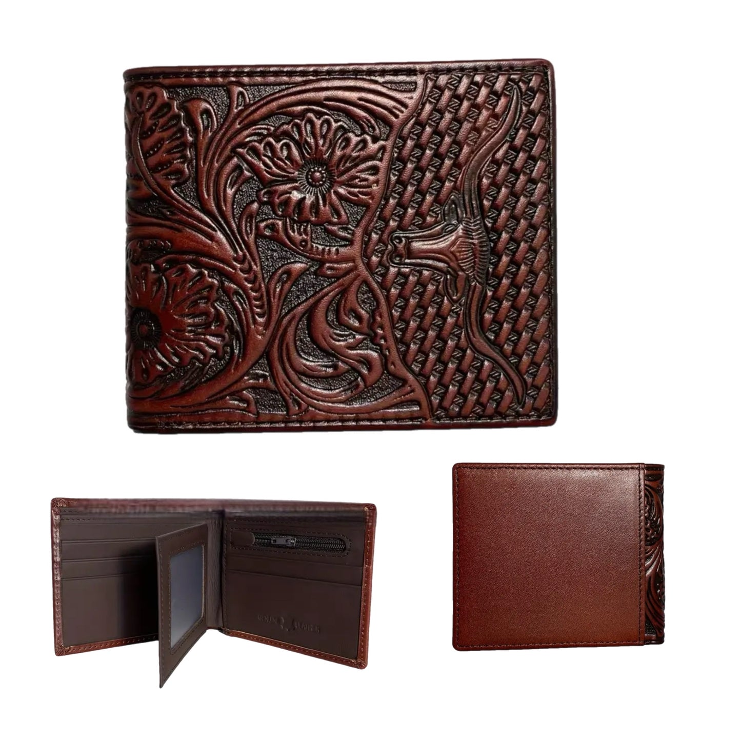 Wallet - Longhorn Burgundy