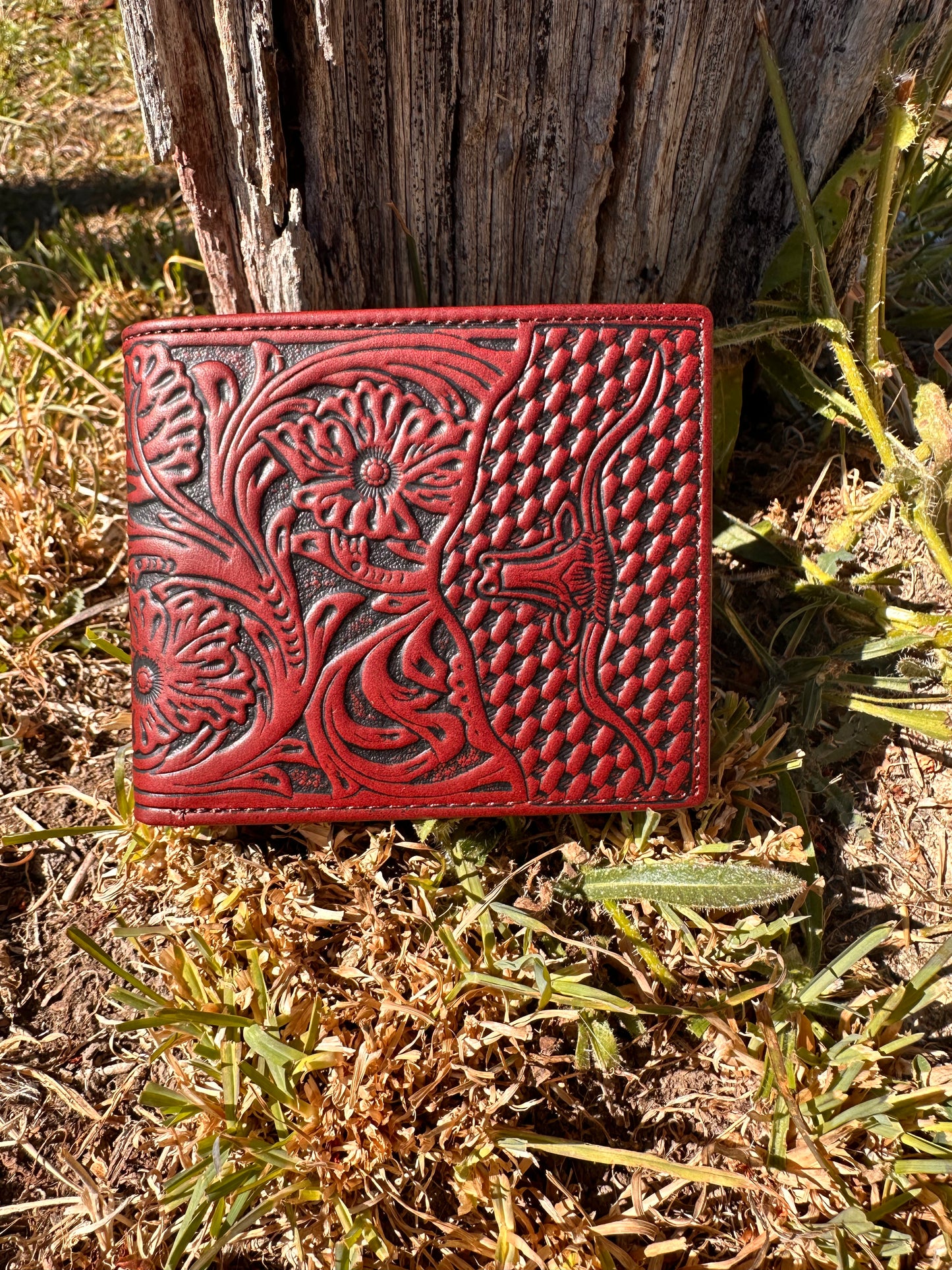 Wallet - Longhorn Burgundy