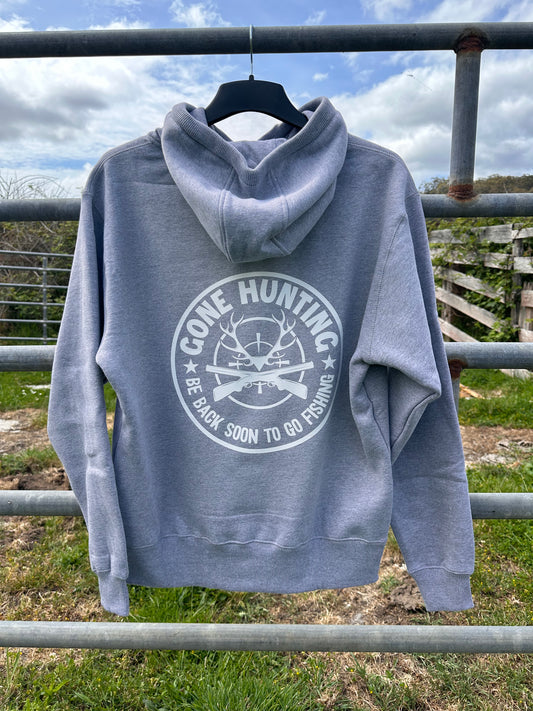 BB’s Country - Gone Hunting Be Back Soon To Go Fishing Hoodie