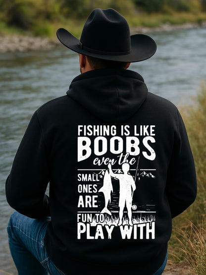 BB’s Country - Fishing Is Like Boobs Heavy Weight Hoodie