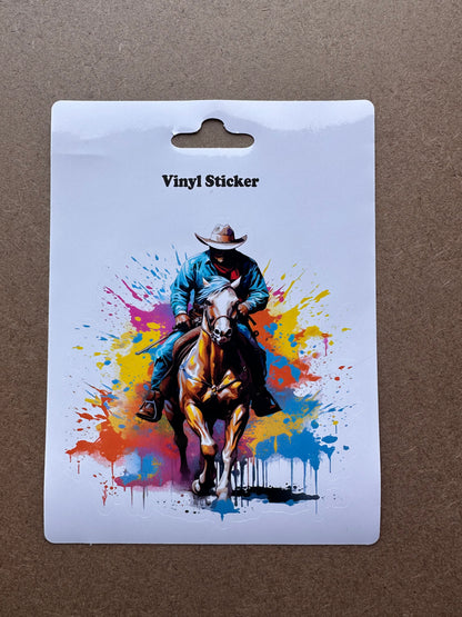 Sticker - Water Colour Cowboy