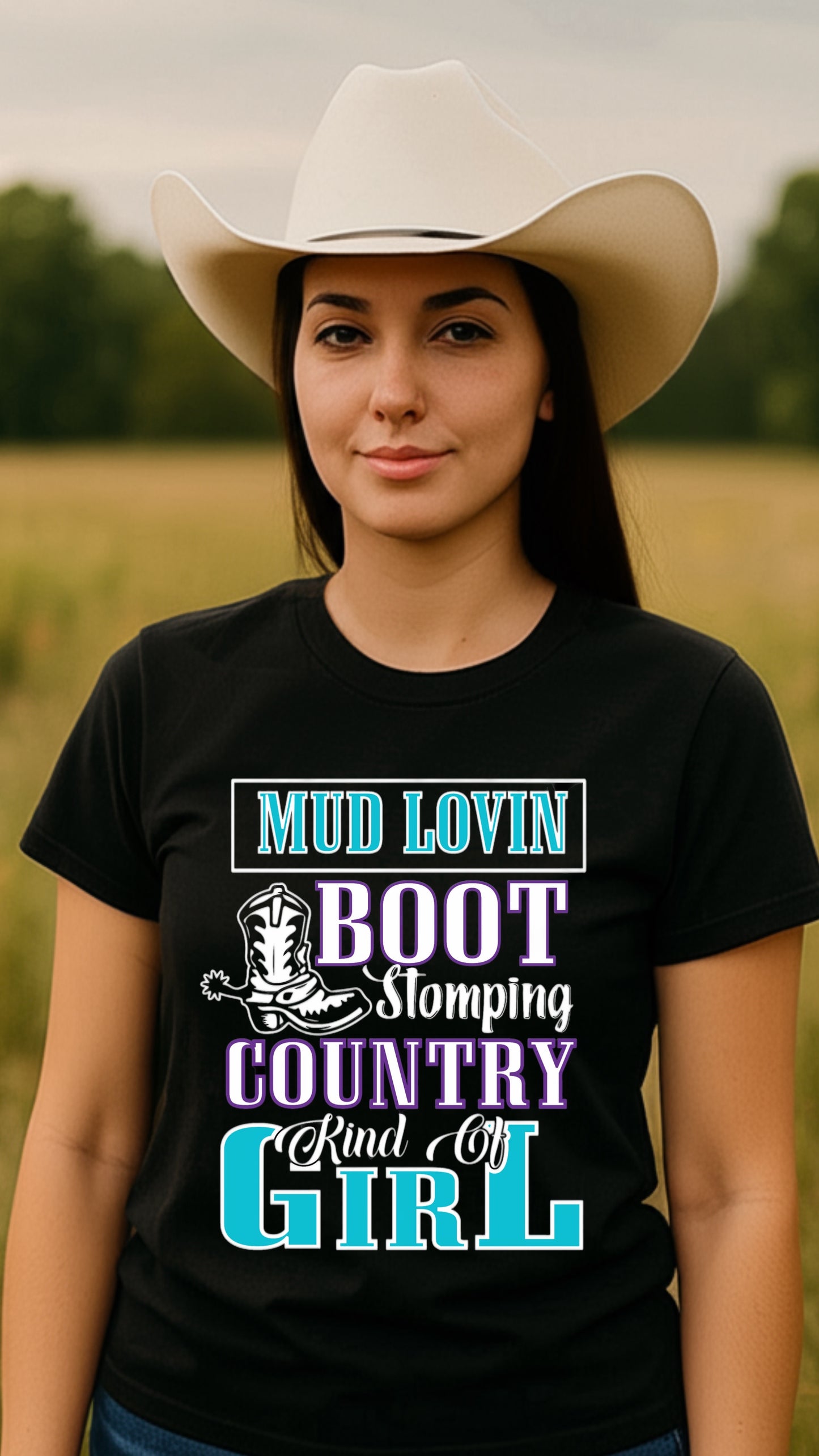 BB’s Country - Mud Lovin Boot Stomping Country Kind Of Girl Tee