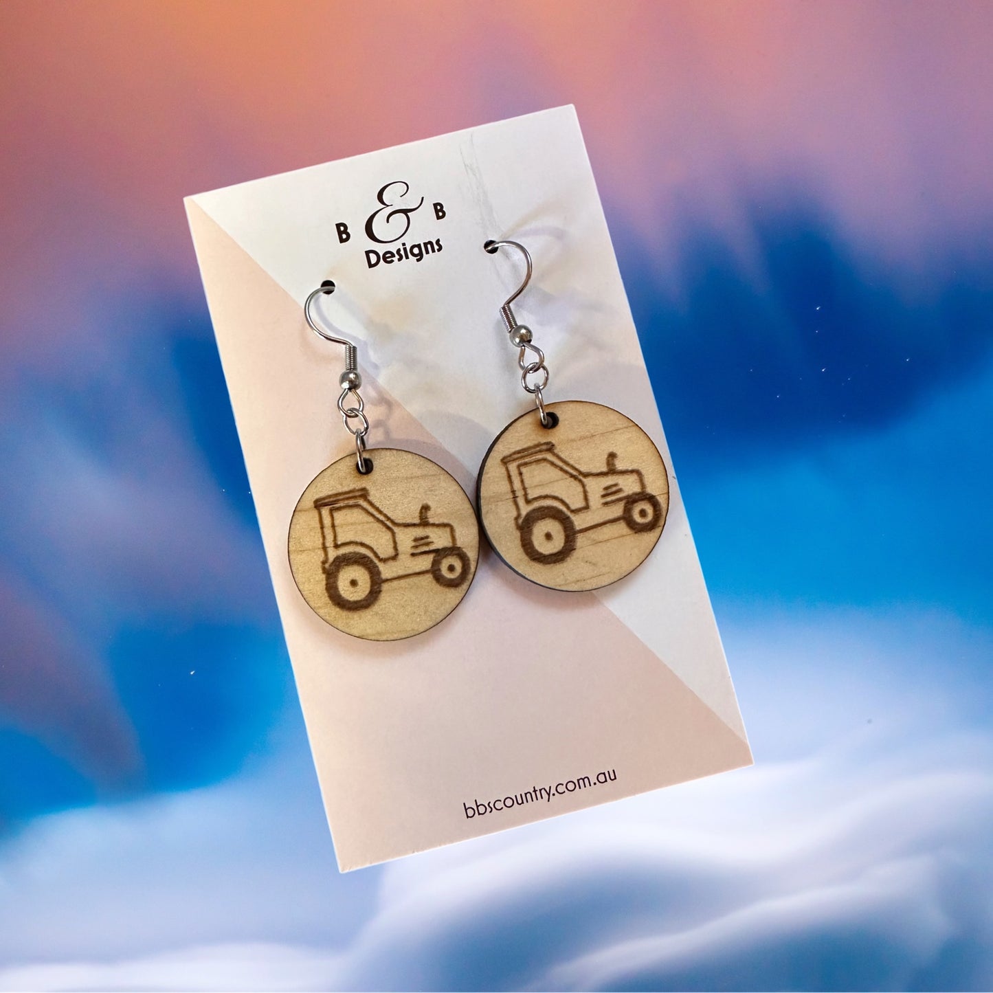 Earring - Tractor Dangle