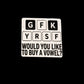 Would You Like To Buy A Vowel? - Sticker