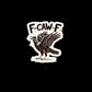 F - Caw - F Sticker Small