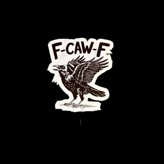 F - Caw - F Sticker Large