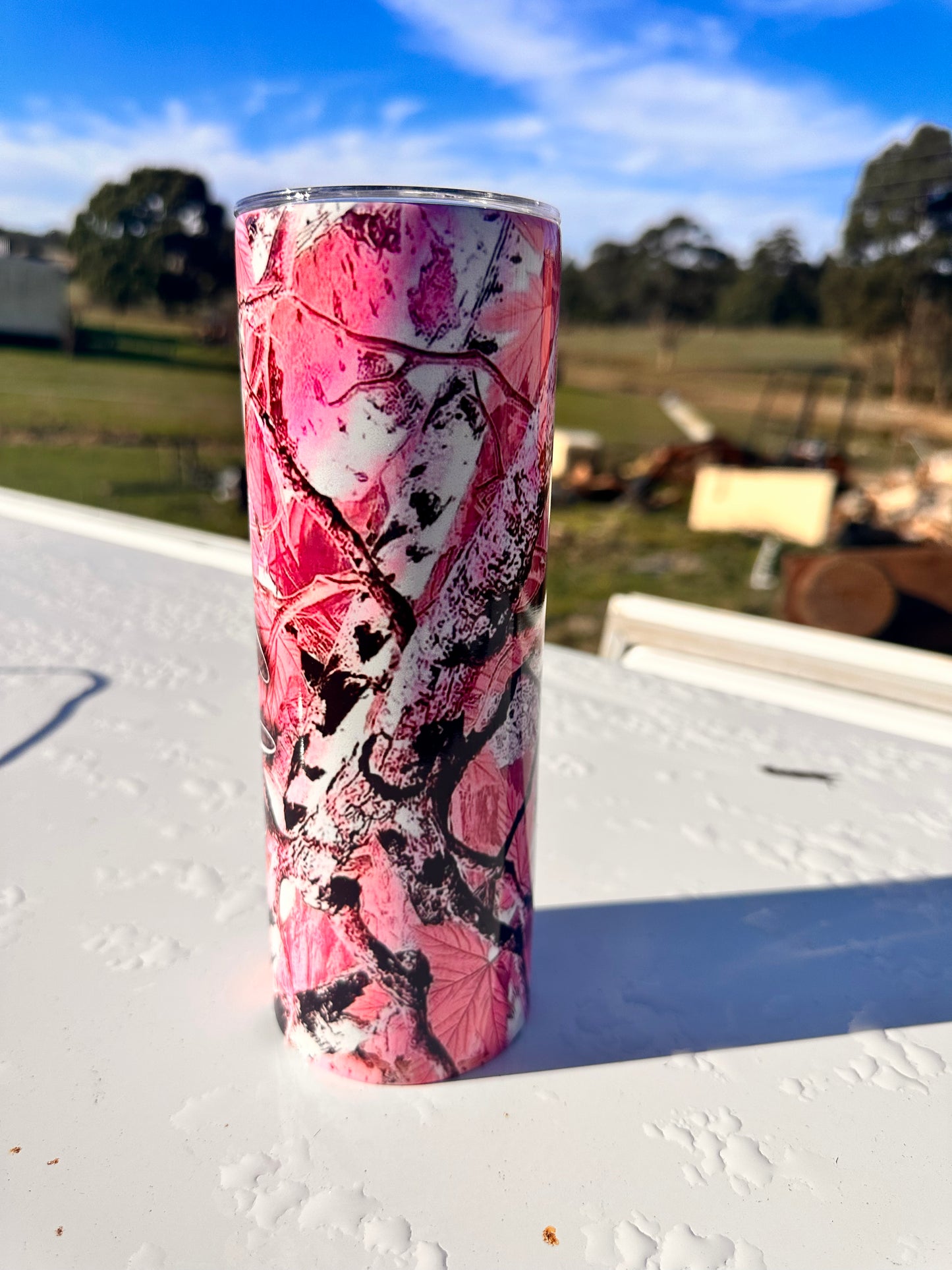 20oz Tumbler -  Pink Camo Wifey