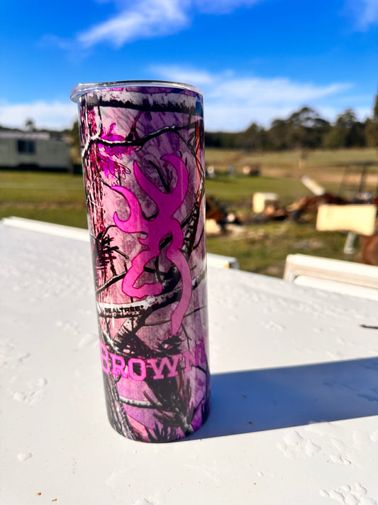 20oz Tumbler - Pink Camo