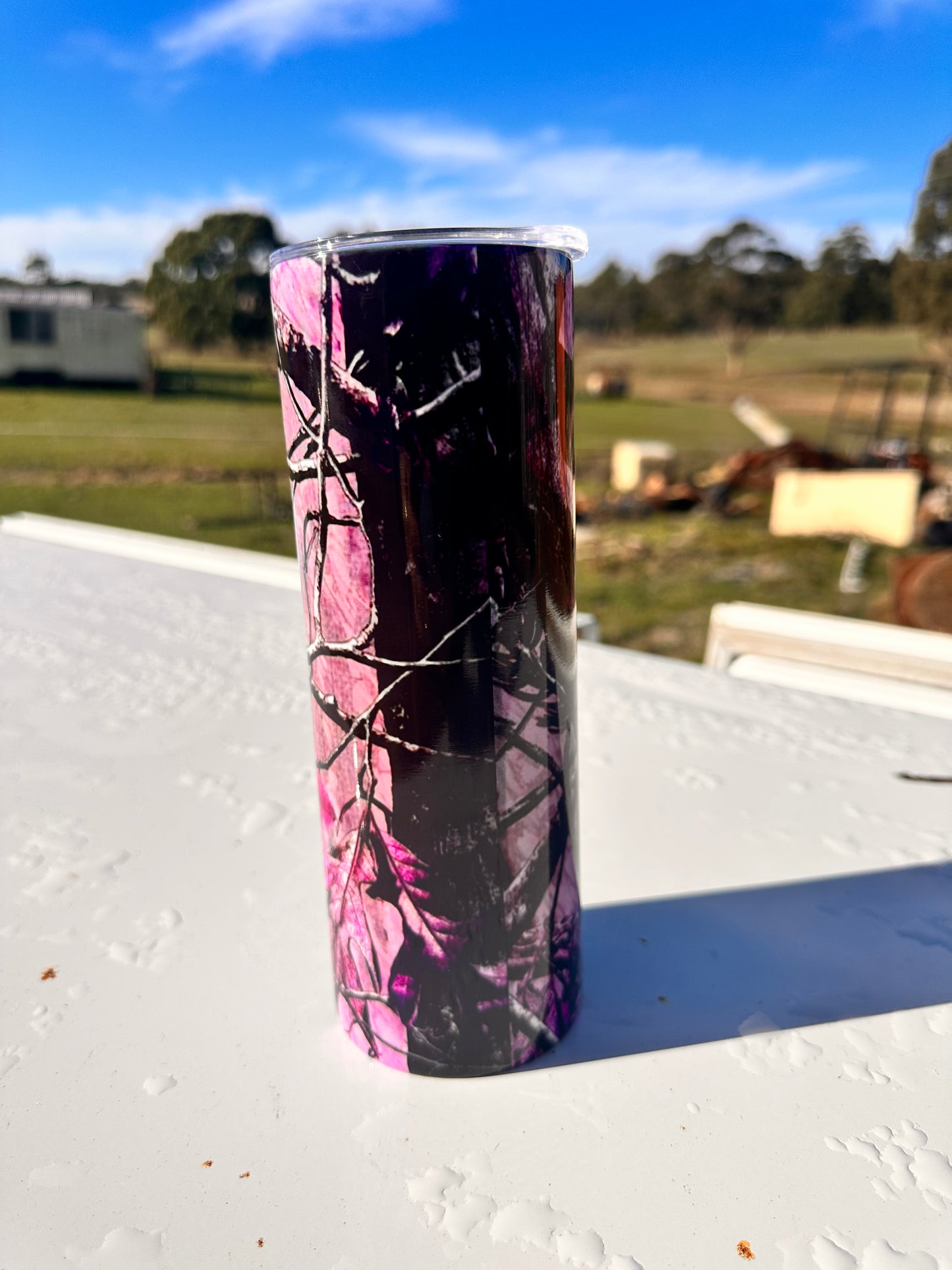 20oz Tumbler - Pink Camo