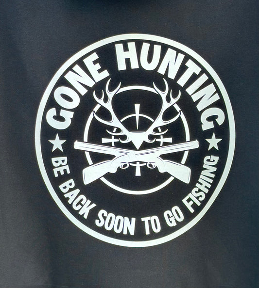 BB’s Country - Gone Hunting Be Back Soon To Go Fishing Hoodies