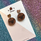 Earring - Cow Face Stud With Heart