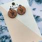 Earrings - Red Gum Wood Western Boot Clip On
