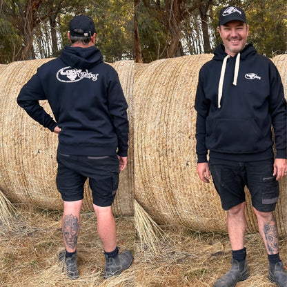 BB’s Country - Signature Unisex Heavy Weight Hoodie With White Logos.
