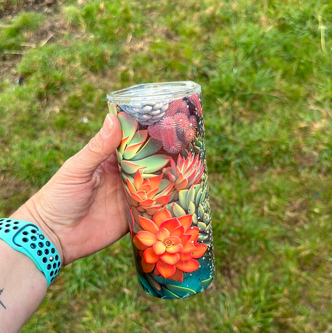 15oz Tumbler - Succulent 2