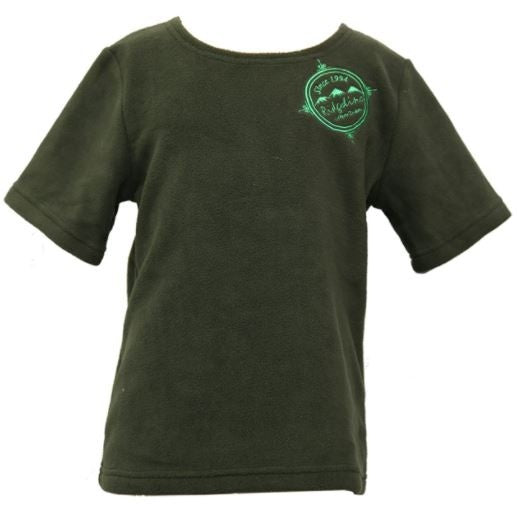 Ridgeline - Kids Bush Shirt Short Sleeve Olive  LOGO IS ORANGE