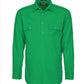 Ritemate - Mens Closed Front L/S Shirt Emerald