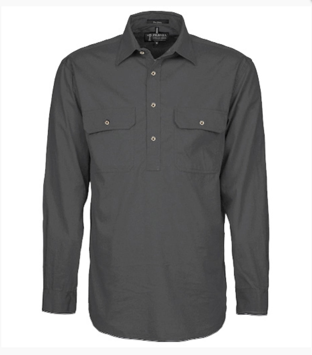 BB’s Country - Men’s Work Shirt In Charcoal With White Logo
