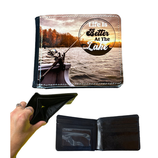 Mens Wallet - Life Is Better At The Lake