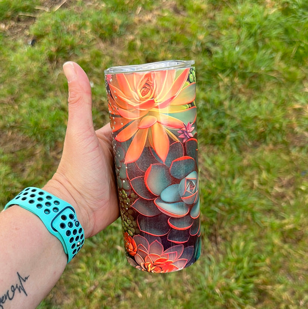 15oz Tumbler - Succulent 2