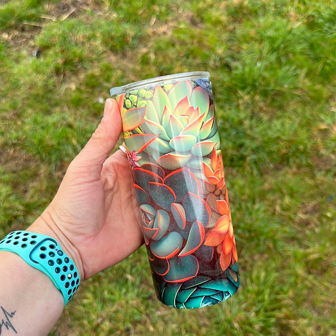 15oz Tumbler - Succulent 2